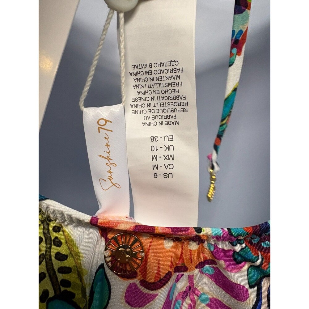 Sunshine 79 Women's One Piece Swimsuit Jungle Jive V Plunge Women's Size 6 - NWT - Picture 6 of 11